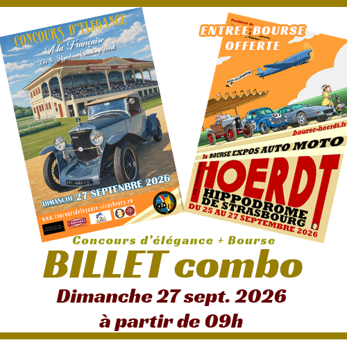 Billet COMBO Concours d'élégance 2026