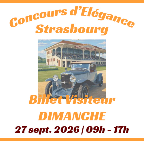 Billet Concours d'Elegance